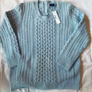 J.Crew Women's Cable-knit Pocket Lambswool Sweater
